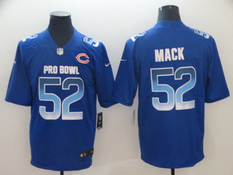 Men's Chicago Bears Khalil Mack #52 Blue All Star Jersey